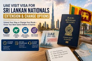 UAE visit visa extension and change options for Sri Lankan nationals